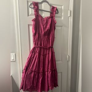 Summer midi dress fuscia size XL new with tags!